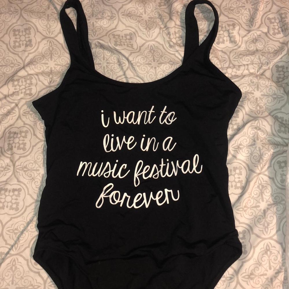 black bathing suit